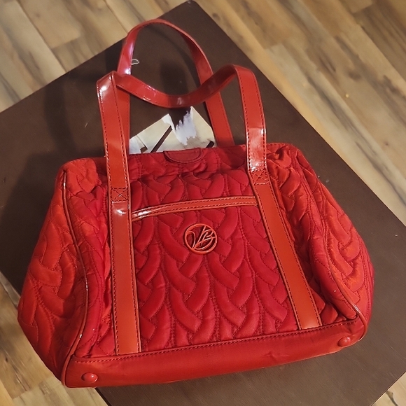 Handbags - Red Quilted Tote Bag Vera Bradley